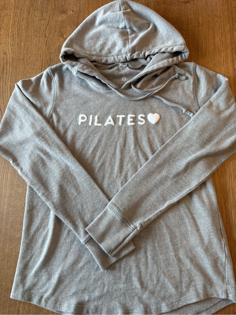 Club Pilates Heart Hoodie Sweatshirt - Gray